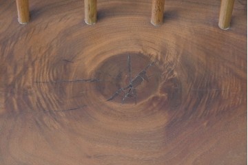 和製ヴィンテージ　ジョージ・ナカシマ(George Nakashima)　素材を活かした造形が魅力のコノイドベンチ　(R-088232)