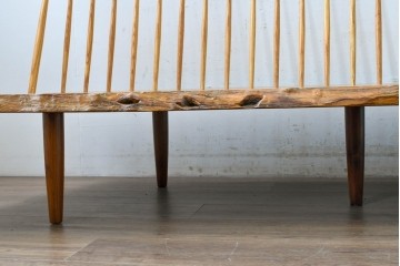 和製ヴィンテージ　ジョージ・ナカシマ(George Nakashima)　素材を活かした造形が魅力のコノイドベンチ　(R-088232)