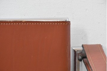 【簡易リペア限定品】　イタリアヴィンテージ　Cassina(カッシーナ)　当時のロゴシールあり　ル・コルビュジエ(Le Corbusier)　ピエール・ジャンヌレ(Pierre Jeanneret)　シャルロット・ペリアン(Charlotte Perriand)　LC1　スリングチェア　現行定価約78万円　(R-088233)