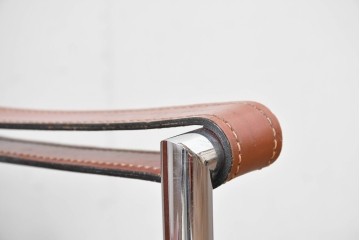 【簡易リペア限定品】　イタリアヴィンテージ　Cassina(カッシーナ)　当時のロゴシールあり　ル・コルビュジエ(Le Corbusier)　ピエール・ジャンヌレ(Pierre Jeanneret)　シャルロット・ペリアン(Charlotte Perriand)　LC1　スリングチェア　現行定価約78万円　(R-088233)