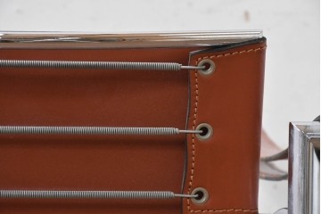 【簡易リペア限定品】　イタリアヴィンテージ　Cassina(カッシーナ)　当時のロゴシールあり　ル・コルビュジエ(Le Corbusier)　ピエール・ジャンヌレ(Pierre Jeanneret)　シャルロット・ペリアン(Charlotte Perriand)　LC1　スリングチェア　現行定価約78万円　(R-088233)