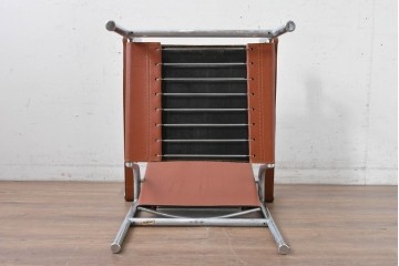 【簡易リペア限定品】　イタリアヴィンテージ　Cassina(カッシーナ)　当時のロゴシールあり　ル・コルビュジエ(Le Corbusier)　ピエール・ジャンヌレ(Pierre Jeanneret)　シャルロット・ペリアン(Charlotte Perriand)　LC1　スリングチェア　現行定価約78万円　(R-088233)