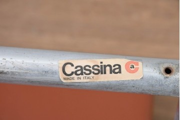 【簡易リペア限定品】　イタリアヴィンテージ　Cassina(カッシーナ)　当時のロゴシールあり　ル・コルビュジエ(Le Corbusier)　ピエール・ジャンヌレ(Pierre Jeanneret)　シャルロット・ペリアン(Charlotte Perriand)　LC1　スリングチェア　現行定価約78万円　(R-088233)