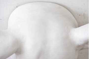 【簡易リペア限定品】　ヨーロッパヴィンテージ　希少品　象モチーフのウォールデコレーション　(R-088236)