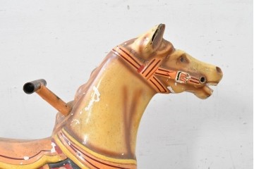 【簡易リペア限定品】　イギリスヴィンテージ　躍動感のある馬のオブジェ　※ディスプレイ用　(R-088241)