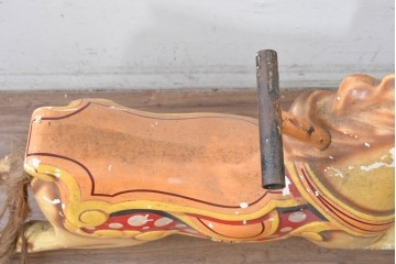 【簡易リペア限定品】　イギリスヴィンテージ　躍動感のある馬のオブジェ　※ディスプレイ用　(R-088241)
