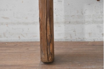 和製アンティーク　木味と縄編みの素朴な背負子(しょいこ)　(R-088247)