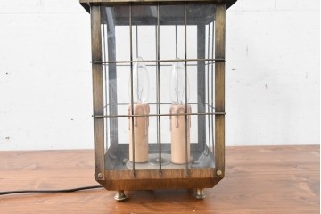 アメリカヴィンテージ　ランタン型のクラシカルなテーブルランプ　(R-088256)