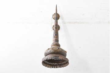 ヴィンテージ照明　モロッコ　希少デザイン　透かし細工とカボション装飾のウォールライト　(R-088259)