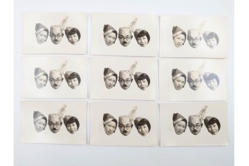 戦前　サイン入り　女優・俳優のブロマイド103枚セット　(R-088273)