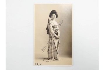 戦前　サイン入り　女優・俳優・舞妓　ブロマイド・絵葉書・ポストカードを含む136枚セット　(R-088274)