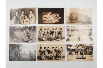 戦前　サイン入り　女優・俳優・舞妓　ブロマイド・絵葉書・ポストカードを含む136枚セット　(R-088274)