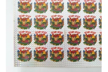 当時物　ビックリマン　悪魔VS天使シール　ワンダーマリア　パチ物のアンカットシート 　(R-088275)