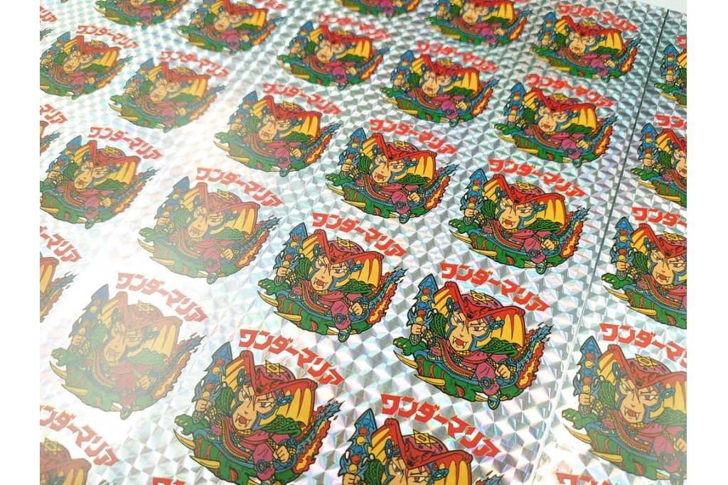 当時物　ビックリマン　悪魔VS天使シール　ワンダーマリア　パチ物のアンカットシート 　(R-088275)