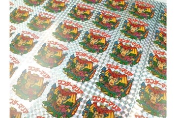 当時物　ビックリマン　悪魔VS天使シール　ワンダーマリア　パチ物のアンカットシート 　(R-088275)