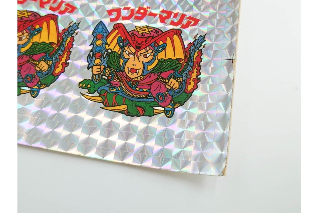 当時物　ビックリマン　悪魔VS天使シール　ワンダーマリア　パチ物のアンカットシート 　(R-088275)