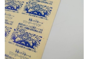 当時物　印刷途中　ビックリマン　悪魔VS天使シール　ワンダーマリア　パチ物のアンカットシート　(R-088276)