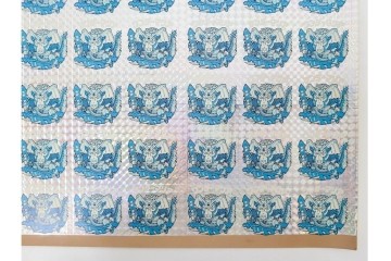 当時物　ビックリマン　悪魔VS天使シール　ワンダーマリア　パチ物のアンカットシート　(R-088277)