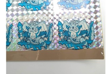 当時物　ビックリマン　悪魔VS天使シール　ワンダーマリア　パチ物のアンカットシート　(R-088277)