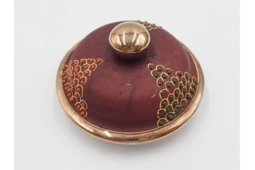明治から大正期　薩摩焼　輸出用　金彩と人物図が華やかなティーセット　(R-088282)