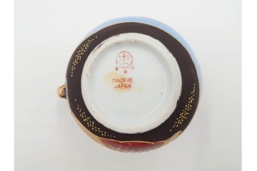 明治から大正期　薩摩焼　輸出用　金彩と人物図が華やかなティーセット　(R-088282)