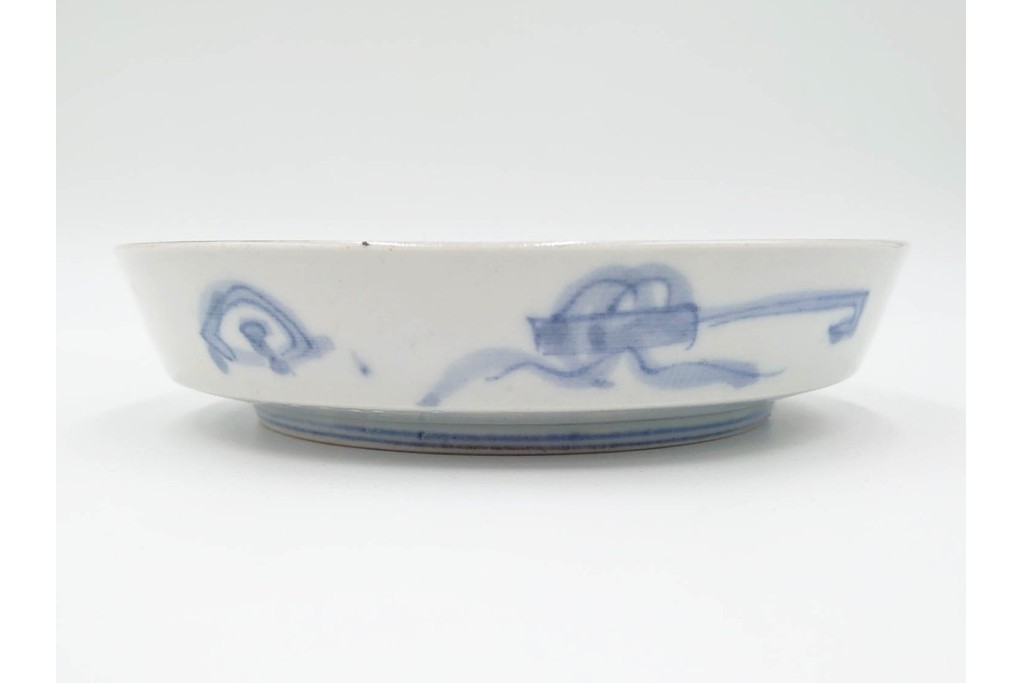 幕末から明治期　伊万里　在銘(角富)　錦手・金襴手　直径約16cm(5.1寸)　煌びやかな絵付けが魅力の中皿5枚セット　(R-088285)