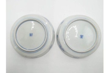 幕末から明治期　伊万里　在銘(角富)　錦手・金襴手　直径約16cm(5.1寸)　煌びやかな絵付けが魅力の中皿5枚セット　(R-088285)