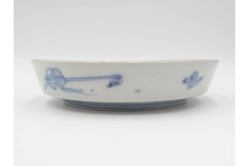 幕末から明治期　伊万里　在銘(角富)　錦手・金襴手　直径約16cm(5.1寸)　煌びやかな絵付けが魅力の中皿5枚セット　(R-088286)