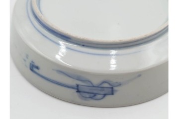 幕末から明治期　伊万里　在銘(角富)　錦手・金襴手　直径約16cm(5.1寸)　煌びやかな絵付けが魅力の中皿5枚セット　(R-088286)