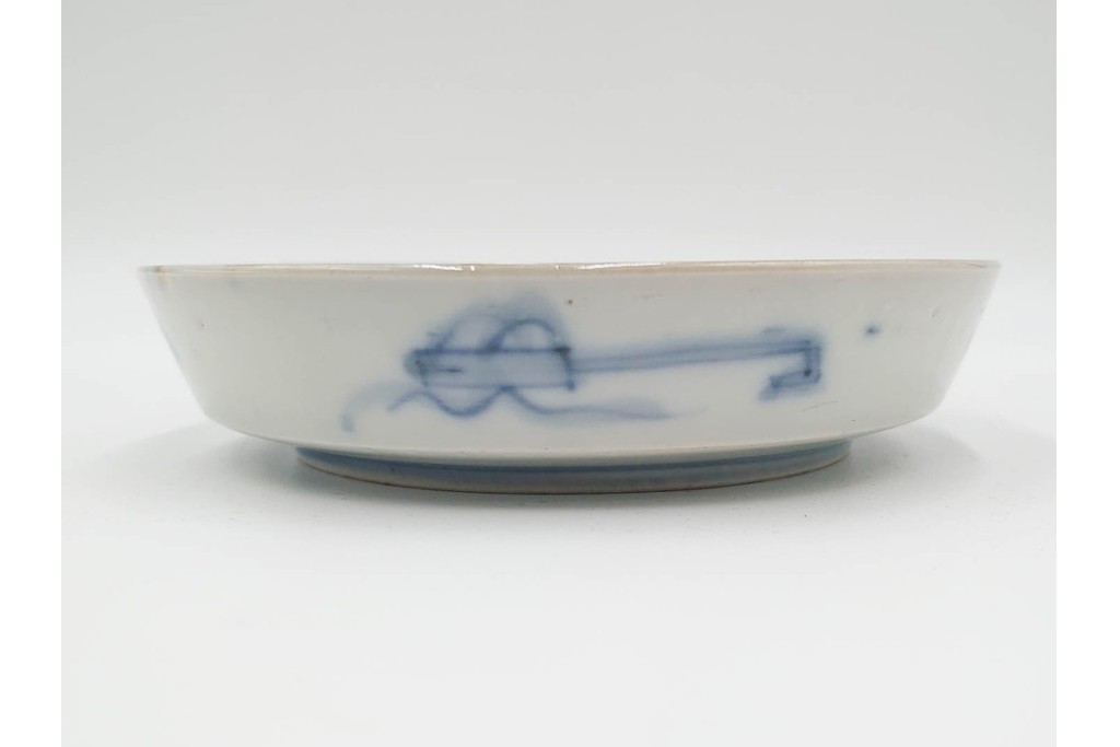 幕末から明治期　伊万里　在銘(角富)　錦手・金襴手　直径約16cm(5.1寸)　煌びやかな絵付けが魅力の中皿5枚セット　(R-088287)