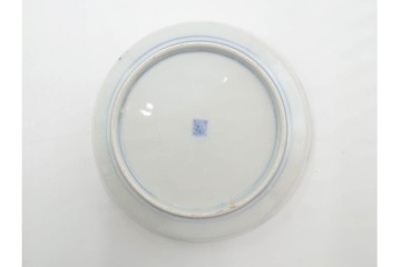 幕末から明治期　伊万里　在銘(角富)　錦手・金襴手　直径約16cm(5.1寸)　煌びやかな絵付けが魅力の中皿5枚セット　(R-088287)