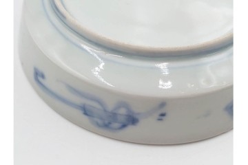 幕末から明治期　伊万里　在銘(角富)　錦手・金襴手　直径約16cm(5.1寸)　煌びやかな絵付けが魅力の中皿5枚セット　(R-088287)
