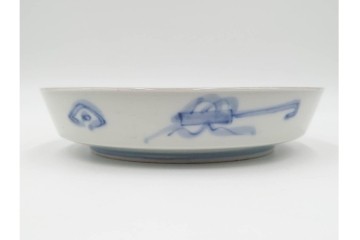 幕末から明治期　伊万里　在銘(角富)　錦手・金襴手　直径約16cm(5.1寸)　煌びやかな絵付けが魅力の中皿6枚セット　(R-088288)