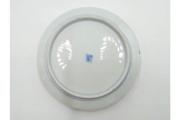 幕末から明治期　伊万里　在銘(角富)　錦手・金襴手　直径約16cm(5.1寸)　煌びやかな絵付けが魅力の中皿6枚セット　(R-088288)