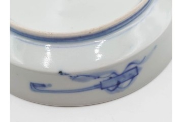 幕末から明治期　伊万里　在銘(角富)　錦手・金襴手　直径約16cm(5.1寸)　煌びやかな絵付けが魅力の中皿6枚セット　(R-088288)