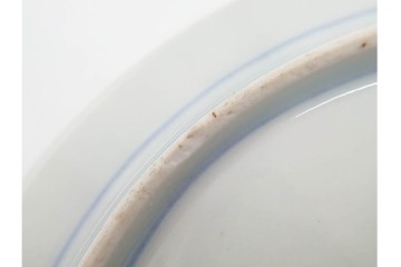 幕末から明治期　伊万里　在銘(角富)　錦手・金襴手　直径約16cm(5.1寸)　煌びやかな絵付けが魅力の中皿6枚セット　(R-088288)