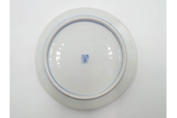 幕末から明治期　伊万里　在銘(角富)　錦手・金襴手　直径約16cm(5.1寸)　煌びやかな絵付けが魅力の中皿6枚セット　(R-088288)