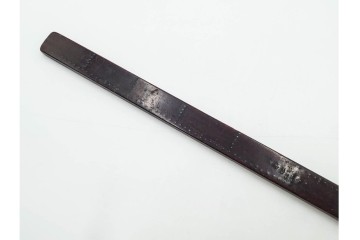 李朝　時代物　長さも意匠も異なる木製物差し6本セット　(R-088289)