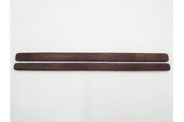 李朝　時代物　長さも意匠も異なる木製物差し6本セット　(R-088289)