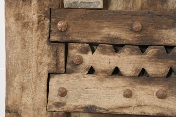 モロッコアンティーク建具　1900年から1930年頃　重厚　異国情緒あふれるプリミティブな門扉1枚　(R-088310)