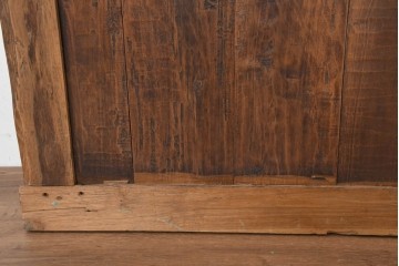 モロッコヴィンテージ　草花模様が手書きペイントされたインテリアパネル　(R-088313)