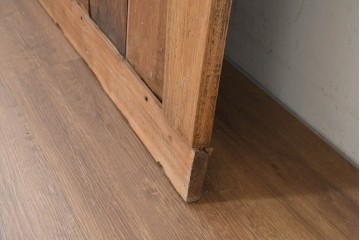 モロッコヴィンテージ　草花模様が手書きペイントされたインテリアパネル　(R-088313)