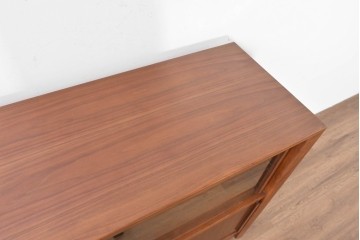 中古　美品　CONDE HOUSE(カンディハウス)　ウォールナット材　ミラーバックサイドボード　(R-088317)