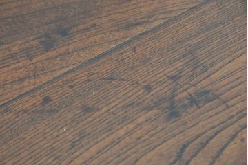 和製アンティーク　上手物　杢目の良い三方欅(ケヤキ)材の関東時代箪笥　(R-088319)