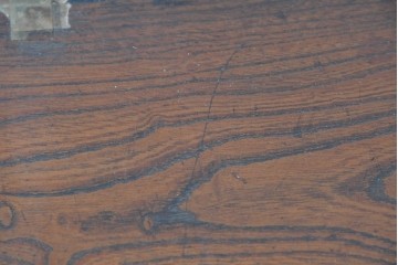 和製アンティーク　上手物　杢目の良い三方欅(ケヤキ)材の関東時代箪笥　(R-088319)