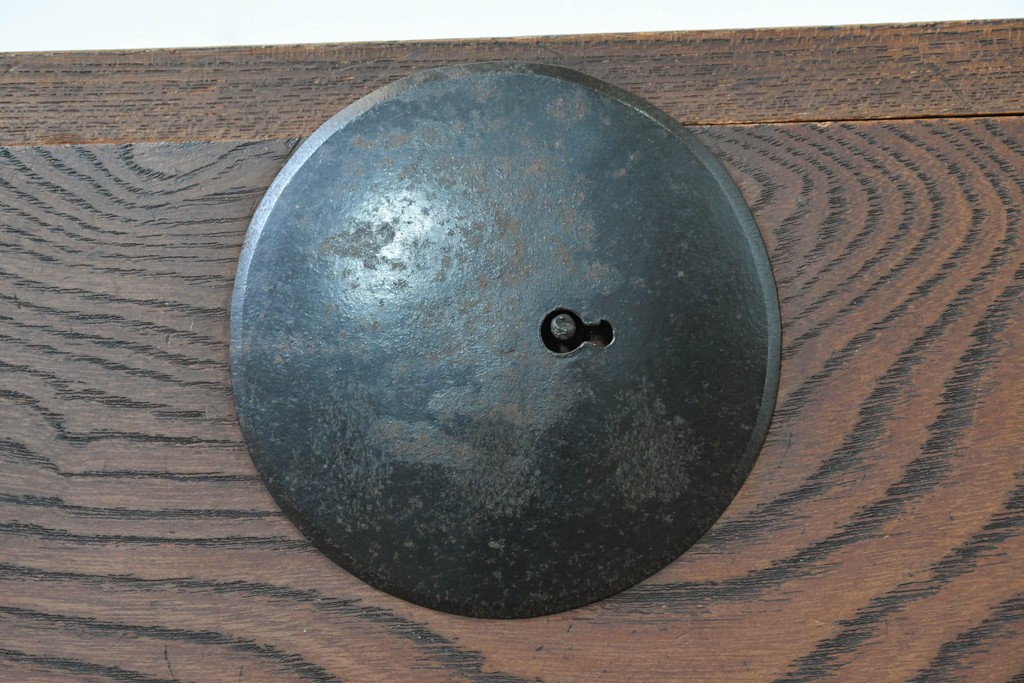 和製アンティーク　上手物　杢目の良い三方欅(ケヤキ)材の関東時代箪笥　(R-088319)