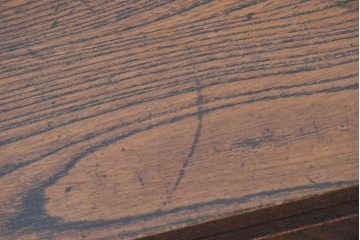 和製アンティーク　上手物　杢目の良い三方欅(ケヤキ)材の関東時代箪笥サイドボード　(R-088320)