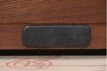 和製アンティーク　上手物　杢目の良い三方欅(ケヤキ)材の関東時代箪笥サイドボード　(R-088320)
