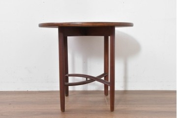 アメリカヴィンテージ　希少デザイン　DREXEL HERITAGE(ドレクセルヘリテイジ)　Parallel(パラレル)シリーズ　Barney Flack(バーニー・フラック)作　交差する脚部が印象的なコーヒーテーブル　(R-088322)