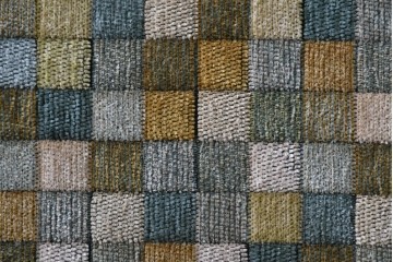 新古　展示品　超美品　特注品　チェック柄ファブリック座面のカウンターチェア　制作費約8万円　(R-088326)